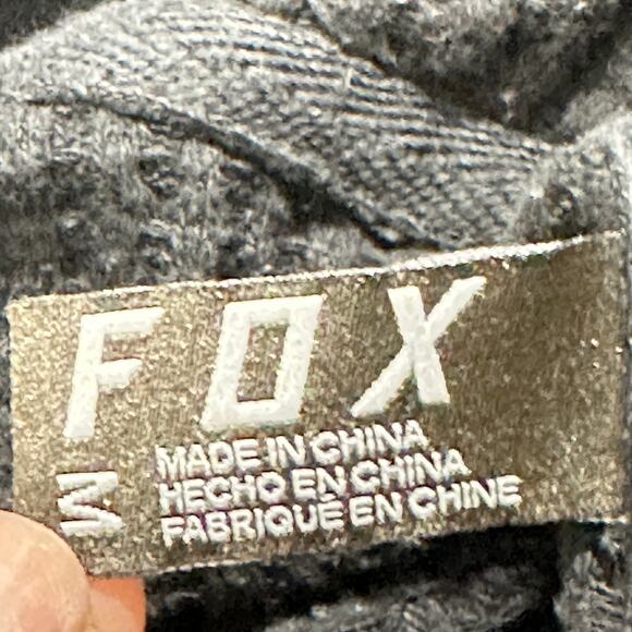 Fox Hoodie Women Size M Black Waffle Knit Long Sleeve Minimalist Loungewear - Picture 6 of 7